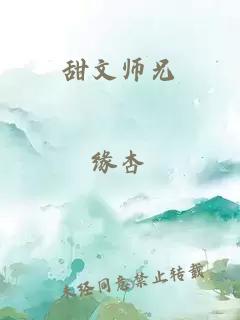 甜文师兄