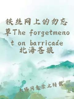 铁丝网上的勿忘草The forgetmenot on barricade